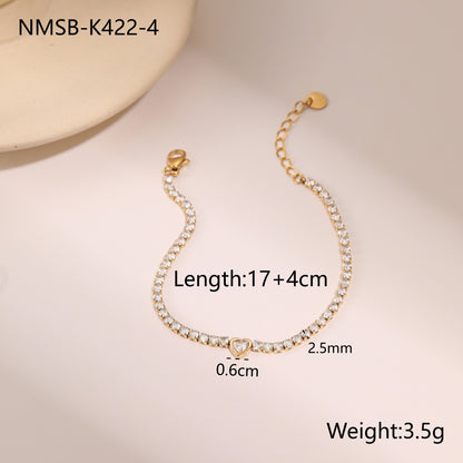 Titanium Steel Zircon Bracelet