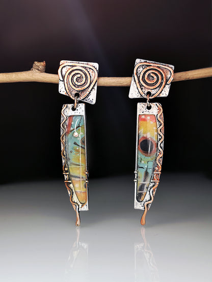 Elegant Geometric Metal Earrings