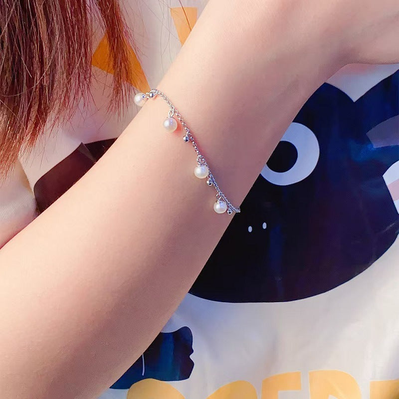 Starry Pearl Tassel Bracelet
