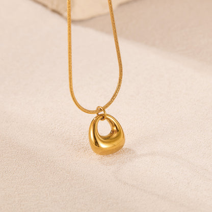Geometric Titanium Necklace for Elegance
