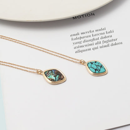 Exquisite Abalone Turquoise Necklace