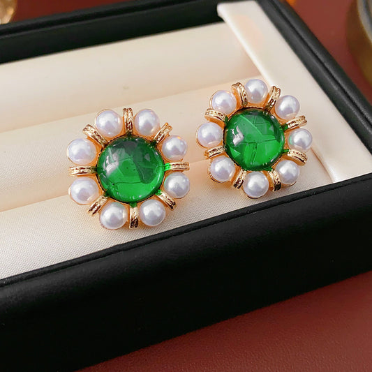 Elegant Pearl Stud Earrings