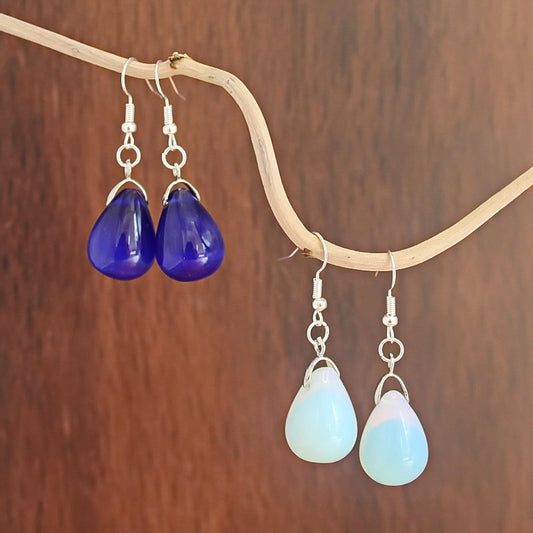 Elegant Water Drop Opal Earrings