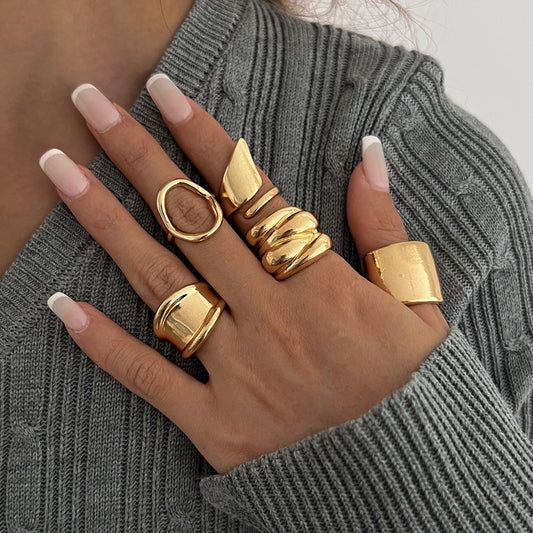 Irregular Geometric Open Ring