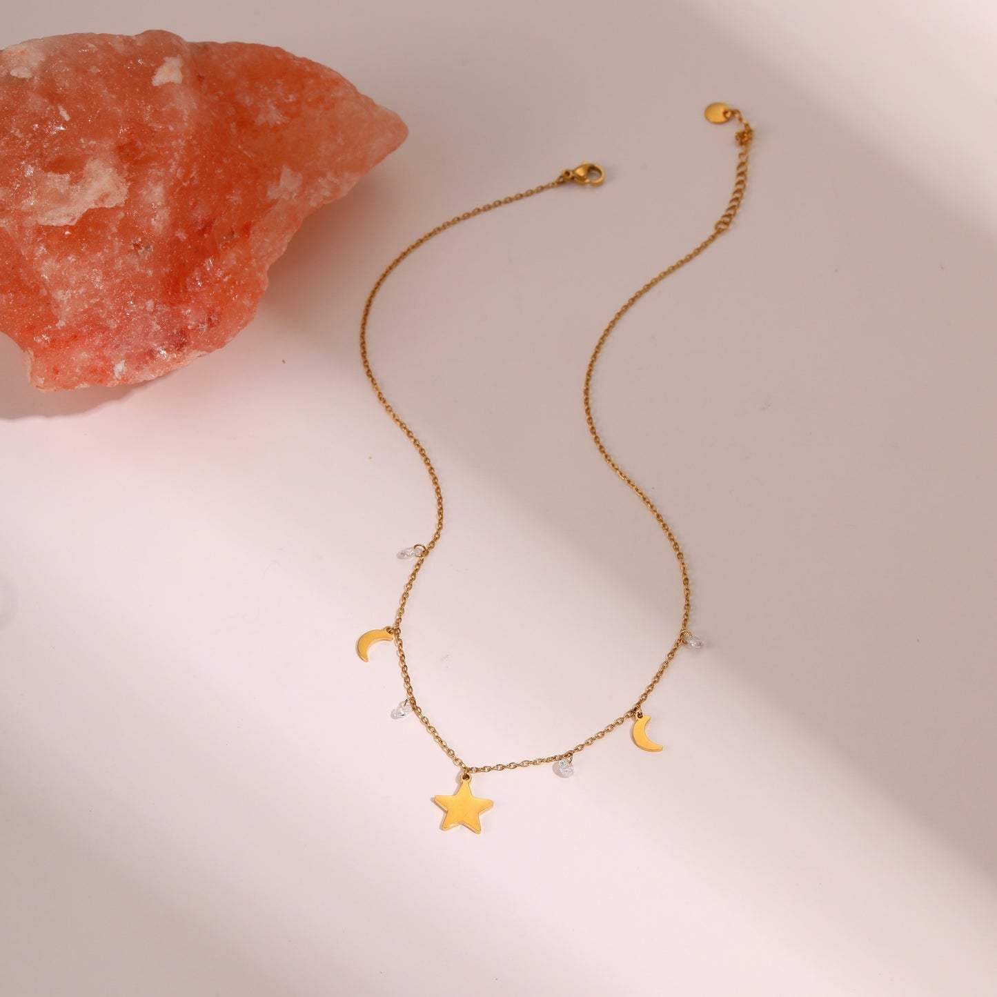 Zircon Star Pendant Necklace