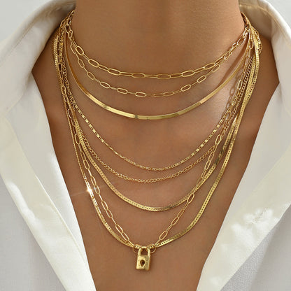 Elegant Layered Alloy Necklace