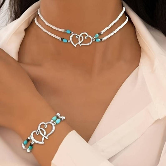 Elegant Heart Jewelry Set