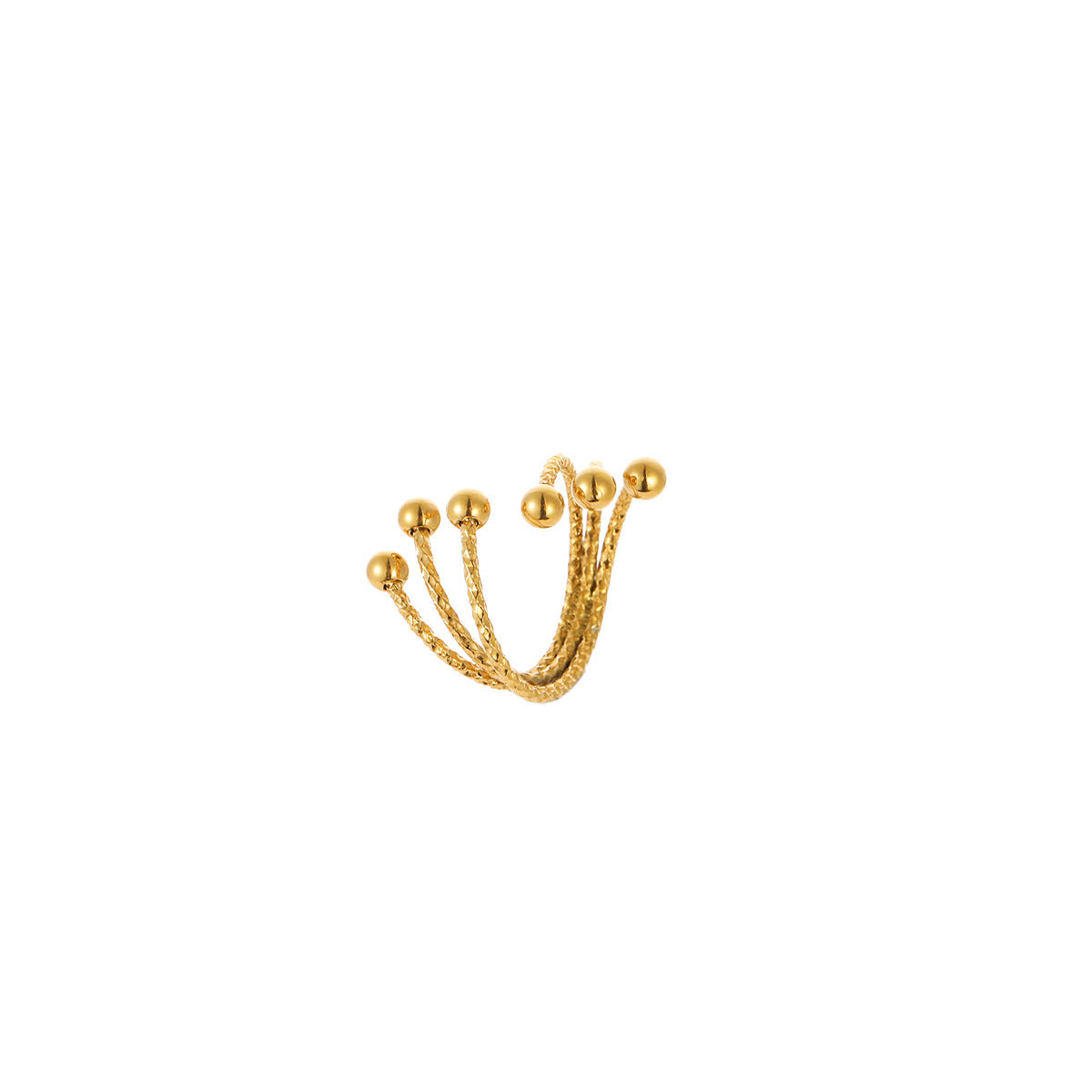 Elegant 18K Gold Plated Bracelet Ring