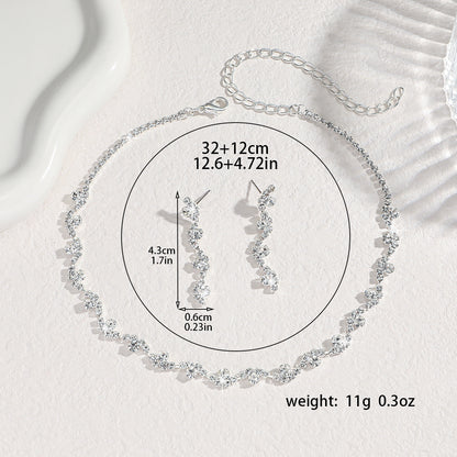 Elegant Rhinestone Ear Stud Set
