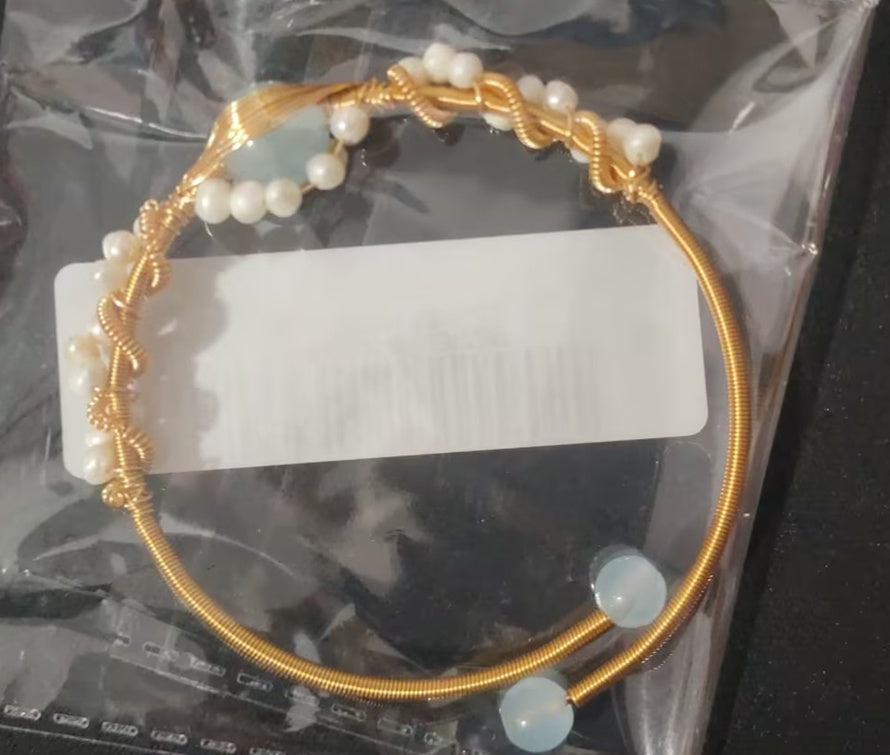 Vintage Pearl Braided Bracelet