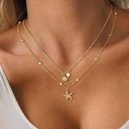 Summer Vacation Starfish Necklace