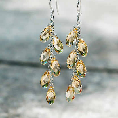 Elegant Crystal Drop Earrings