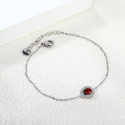 Elegant Round Drop Bracelet