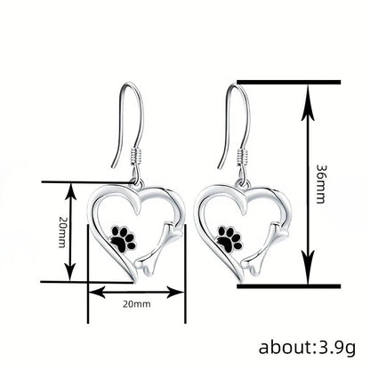 Elegant Silver Bear Claw Earrings