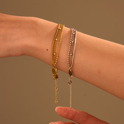 Elegant Zircon Inlaid Bracelet