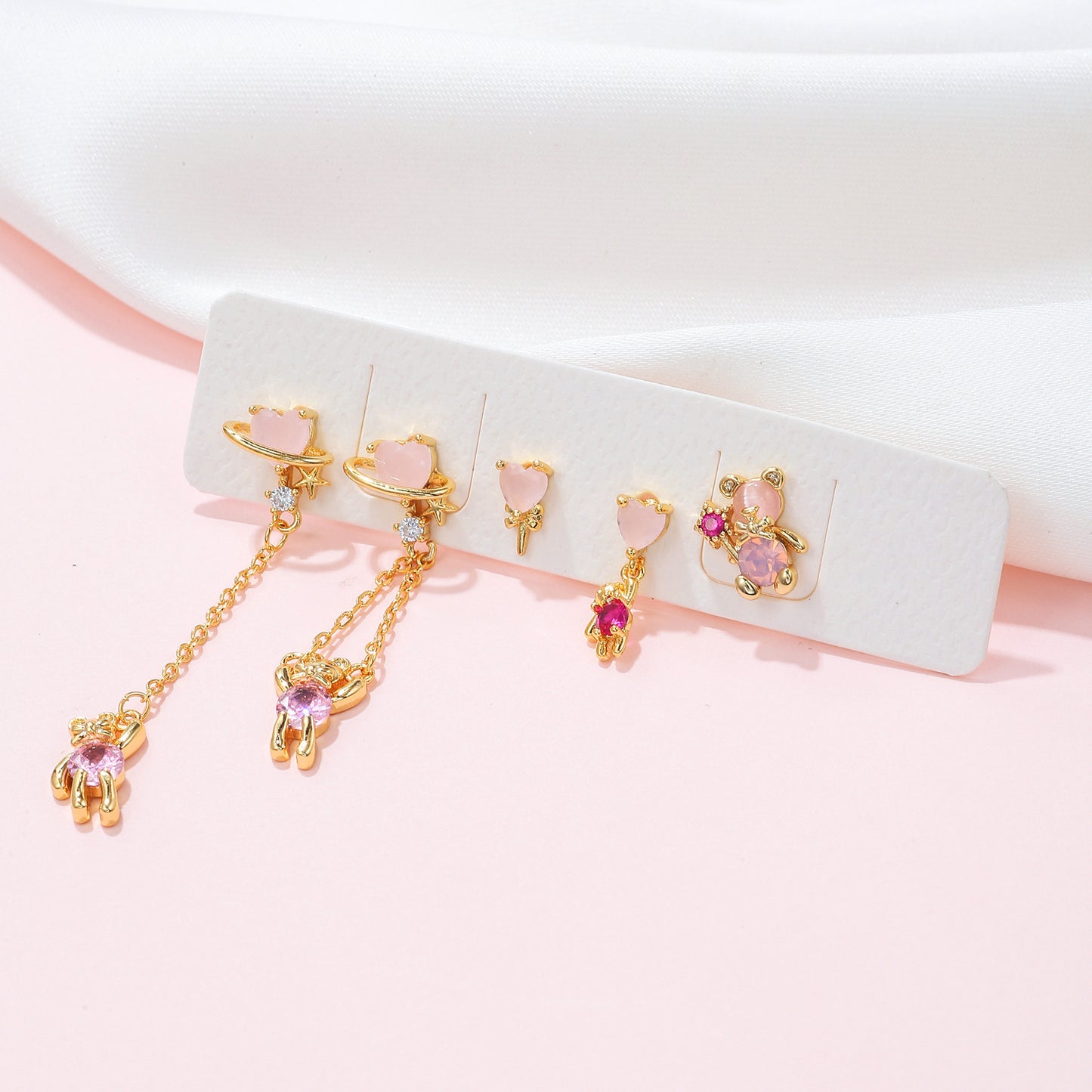 Exquisite Bear Stud Earrings