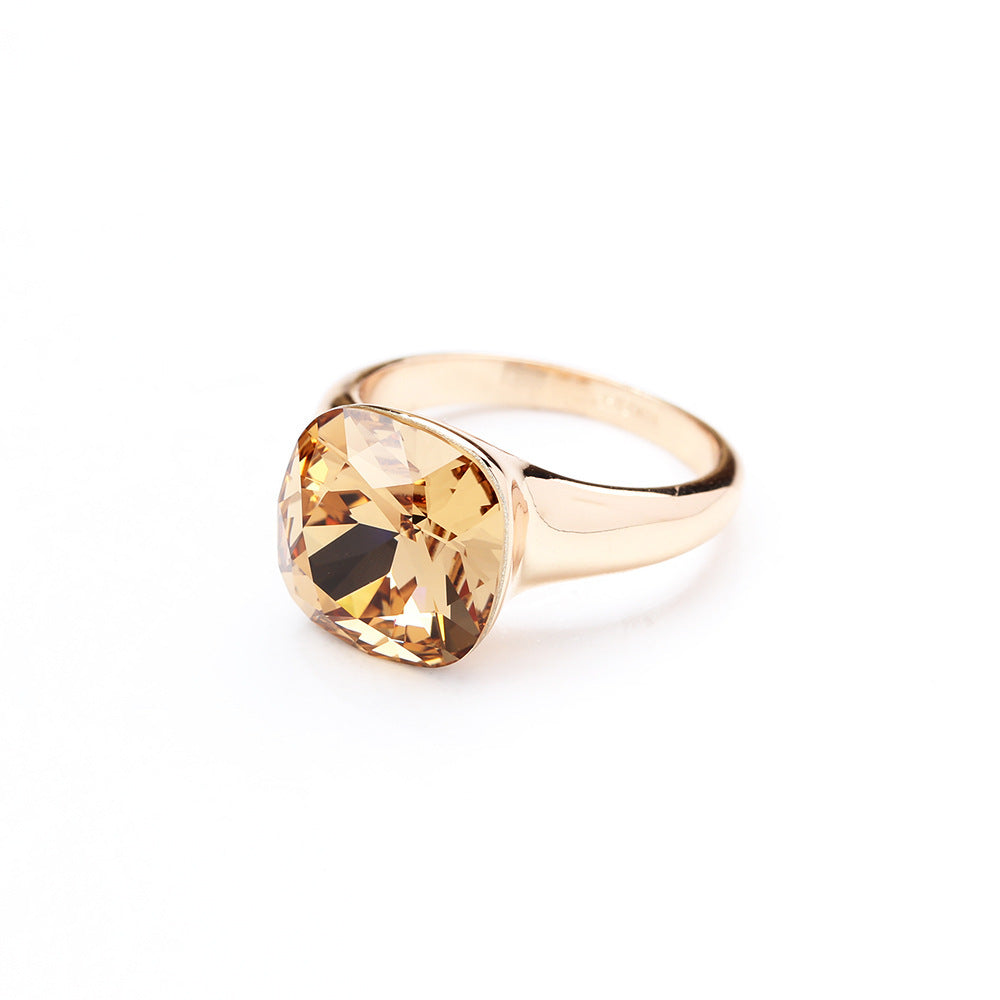 Classic Multi-Color Crystal Ring