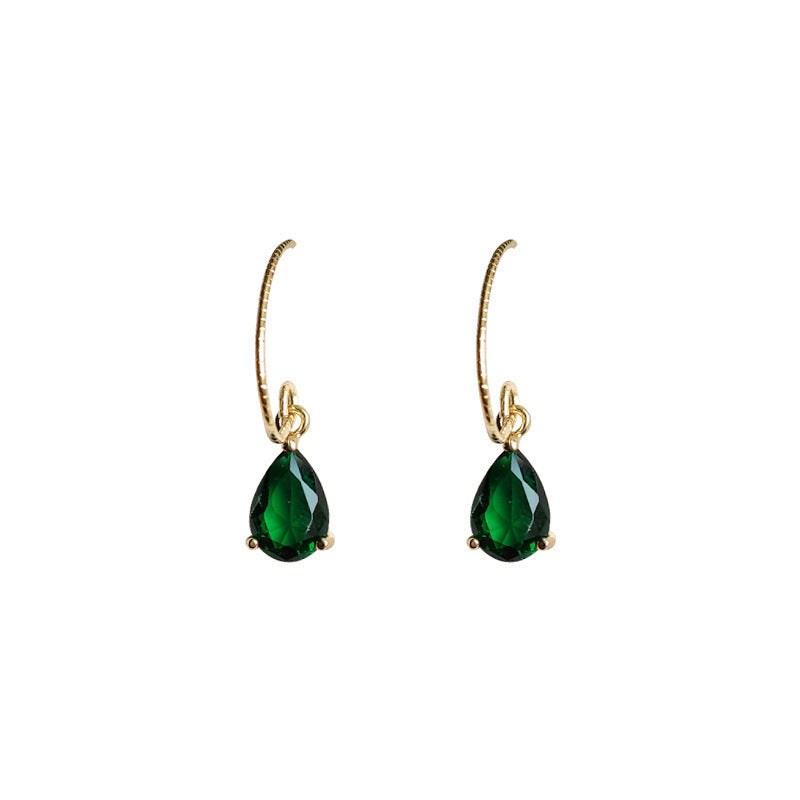 Light Luxury Emerald Drop Earrings
