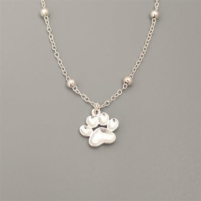 Bohemian Paw Print Anklet
