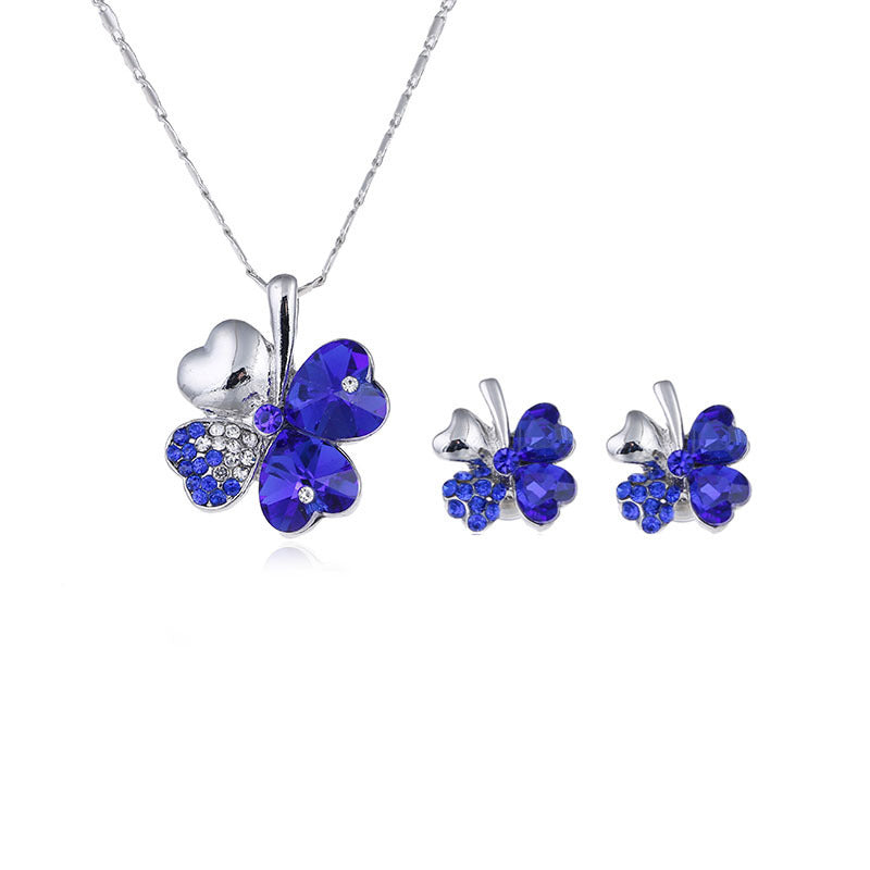 Four Leaf Clover Crystal Set
