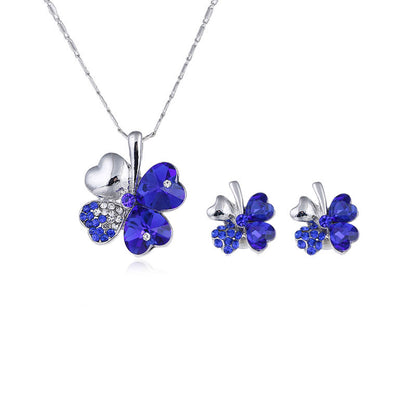 Four Leaf Clover Crystal Set