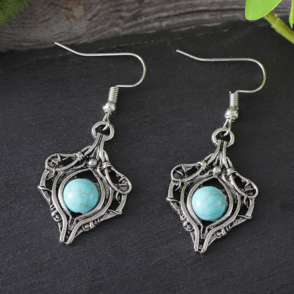 Retro Gem Winding Earrings