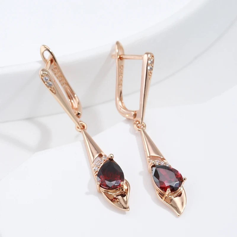 Elegant Zircon Geometric Earrings