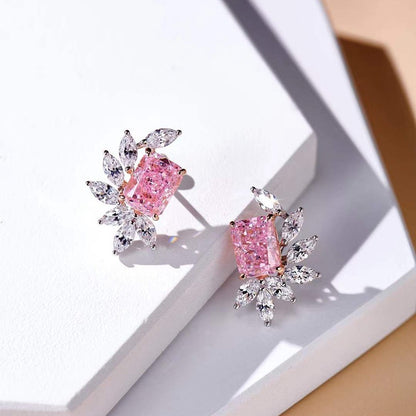 Citrine Tourmaline Elegant Stud Earrings