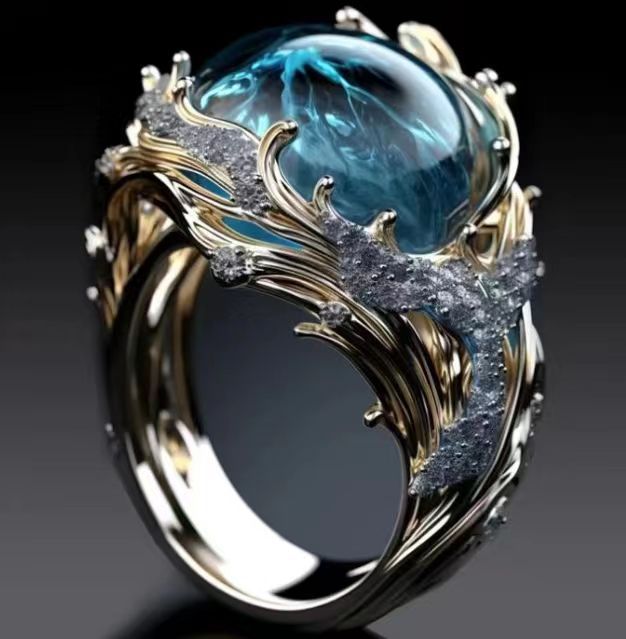 Elegant Resin Diamond Ring