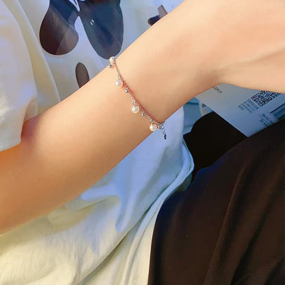 Starry Pearl Tassel Bracelet
