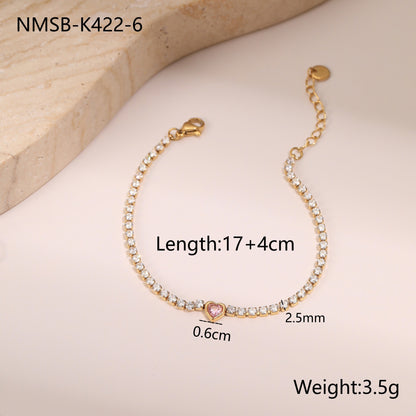 Titanium Steel Zircon Bracelet