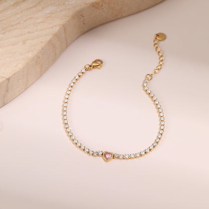 Titanium Steel Zircon Bracelet