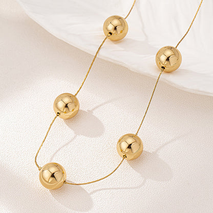 Elegant Geometry Bead Necklace