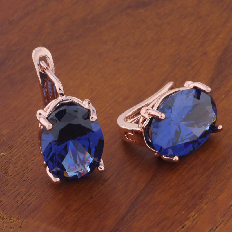 Romantic Retro Oval Earrings