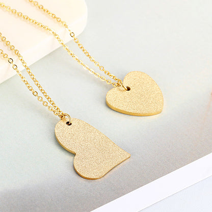 Heart-Shaped Titanium Necklace