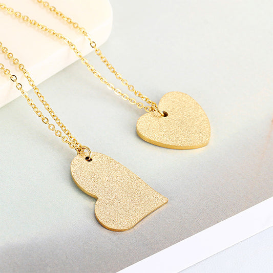 Heart-Shaped Titanium Necklace