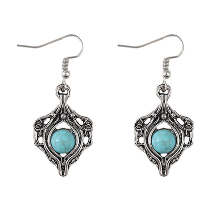 Retro Gem Winding Earrings