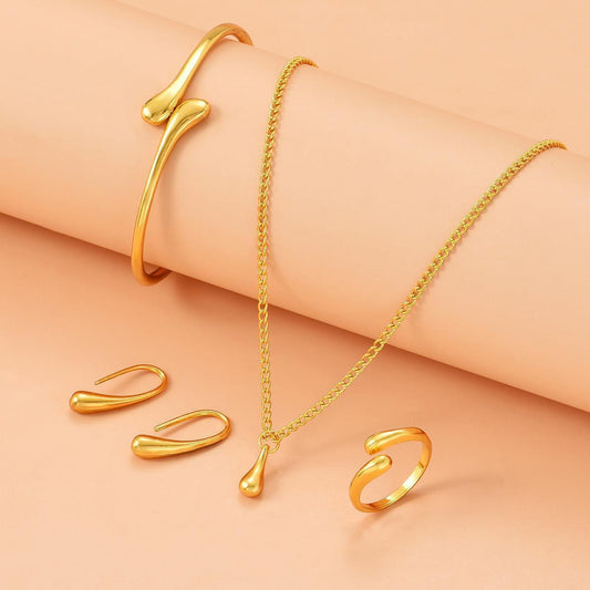 Elegant Water Drop Jewelry Set