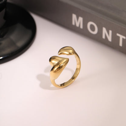 Geometric Open Titanium Ring