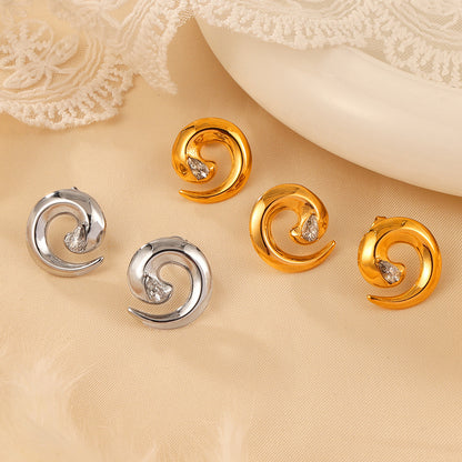 Spiral Twist Titanium Ring
