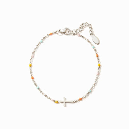 Pray On It Cross Bracelet