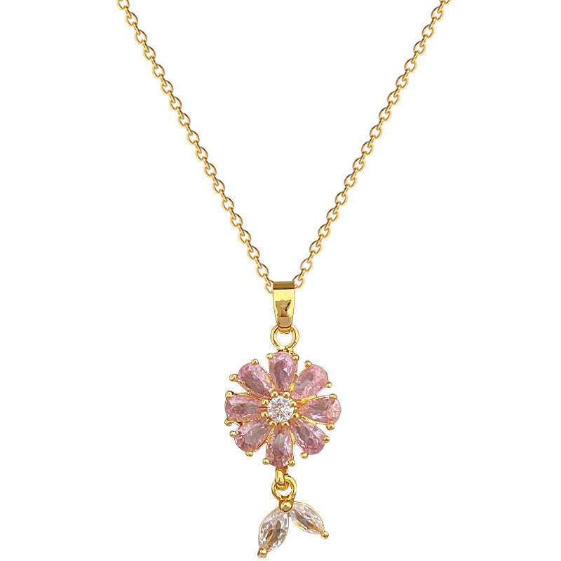 Light Luxury Diamond Necklace Set