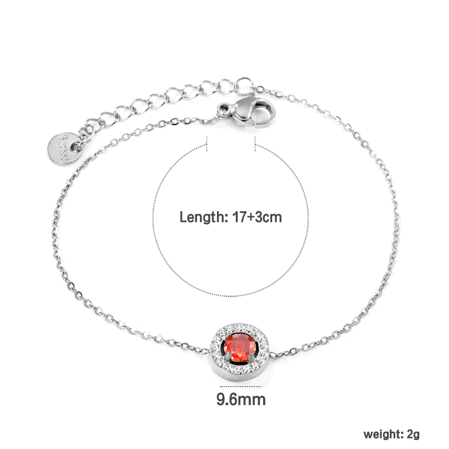 Elegant Round Drop Bracelet