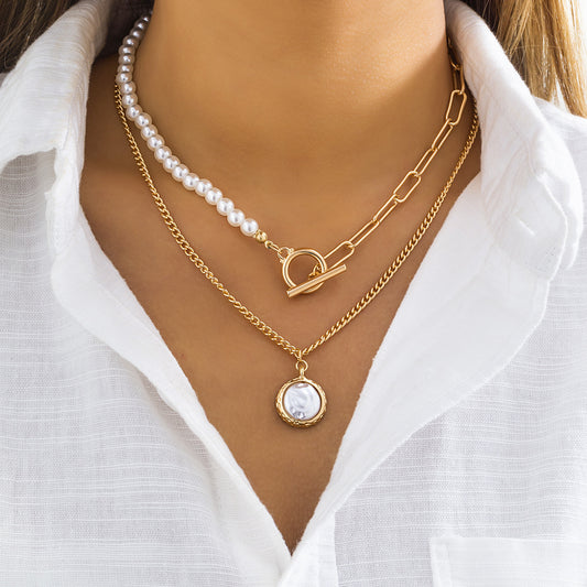 Baroque Woven Pearl Necklace