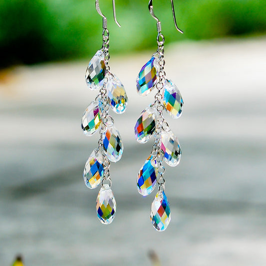 Elegant Crystal Drop Earrings