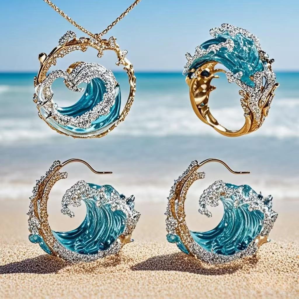 Elegant Stainless Steel Necklace Set