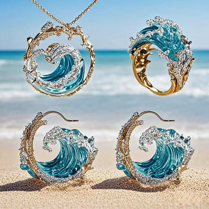 Elegant Stainless Steel Necklace Set