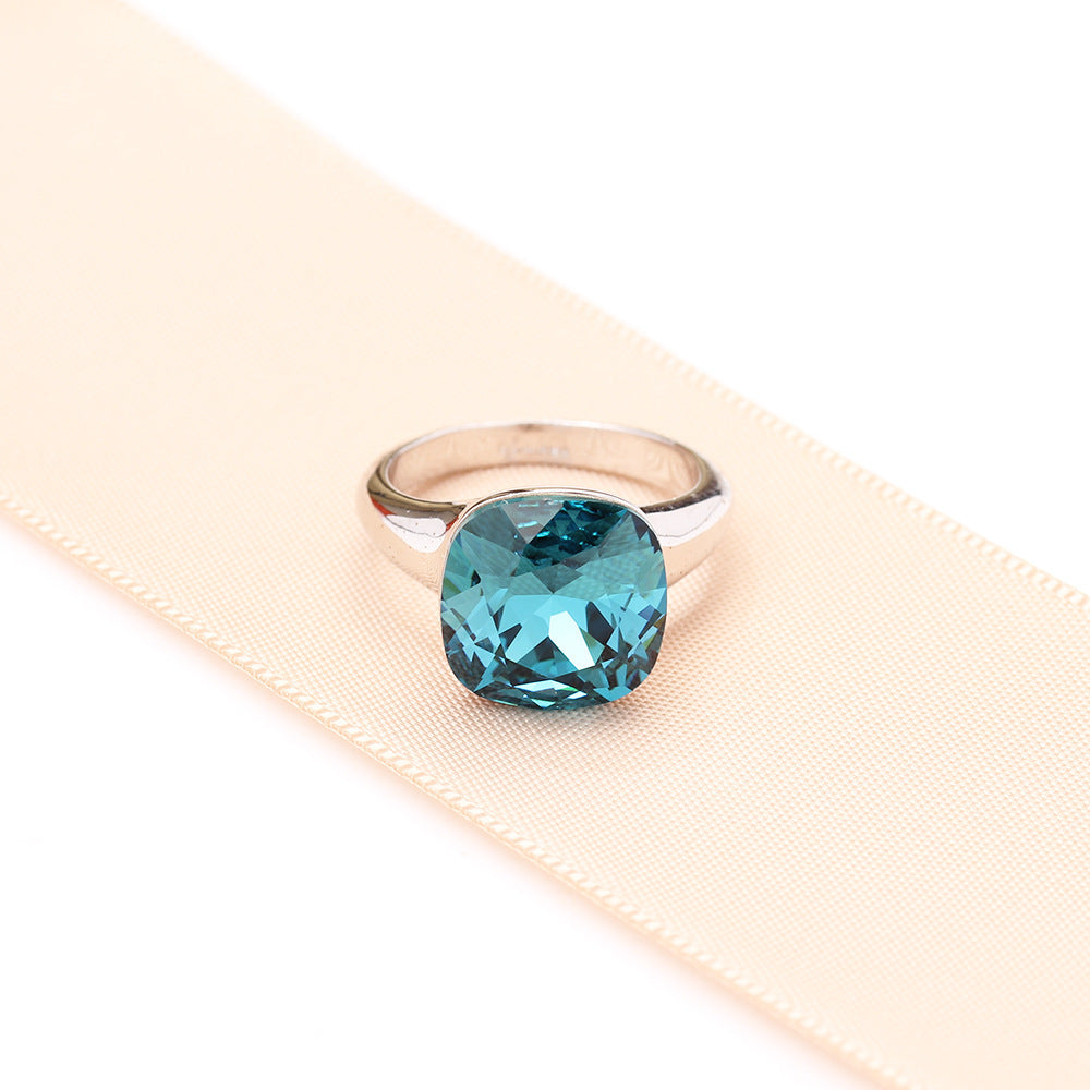 Classic Multi-Color Crystal Ring
