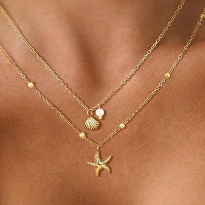 Summer Vacation Starfish Necklace