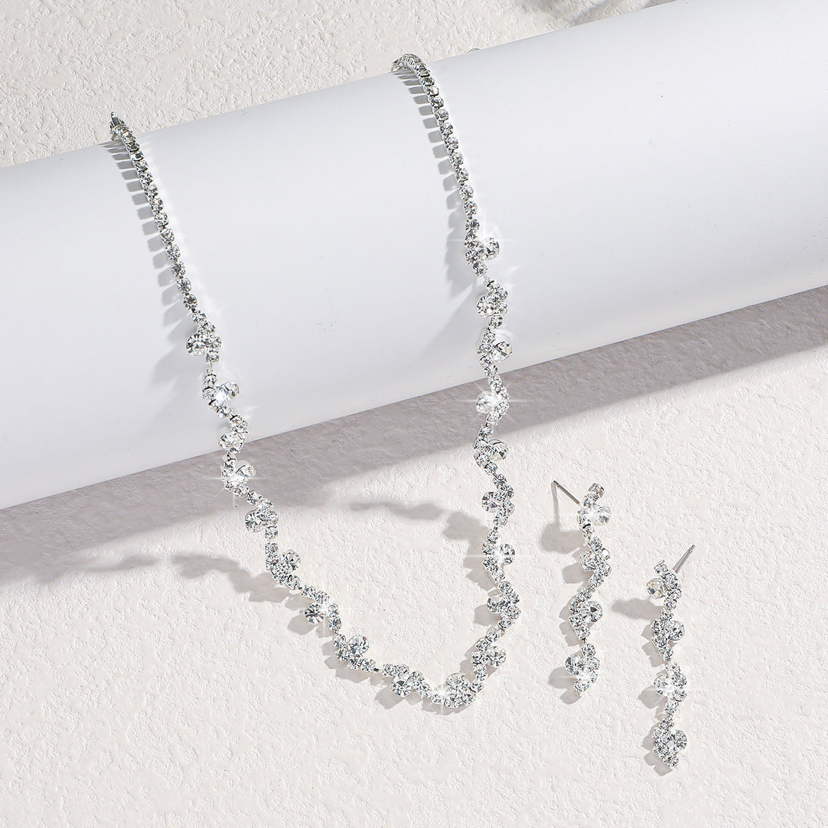 Elegant Rhinestone Ear Stud Set